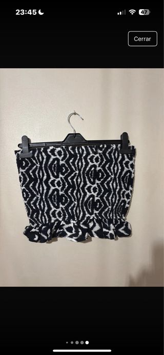 Crop top estampado M