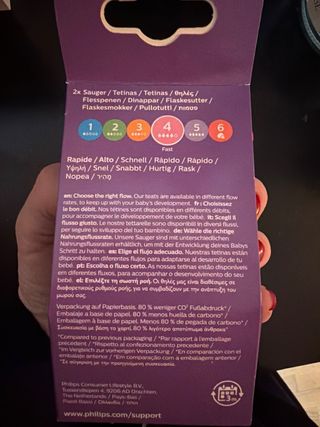 Tetinas Philips Avent Natural 4 Fast