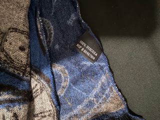 Bufanda larga con estampado de relojes