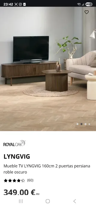 Mueble Jysk madera nogal