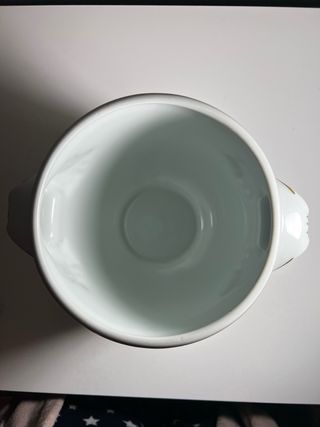 Macetero de colección con aves y flores