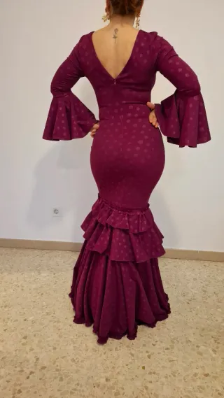 Traje Flamenca Buganvilla con Lunares.