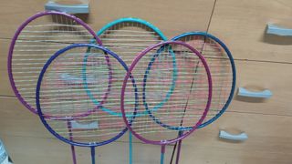 Lote 5 Raquetas Bádminton Años 90