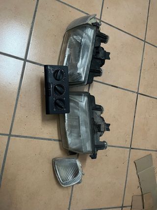 Faros y selector de aire