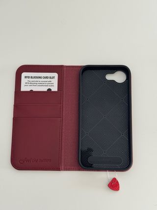 Funda Shieldon iPhone 16e Rojo/Burdeos