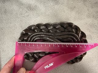 Moños Fallera Niña Pelo Natural Cosido