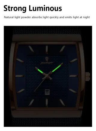 Reloj Poedagar Hombre Azul y Dorado