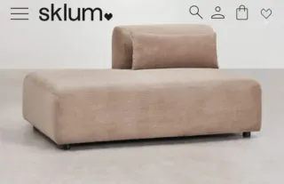 Diván sofá Sklum beige pana