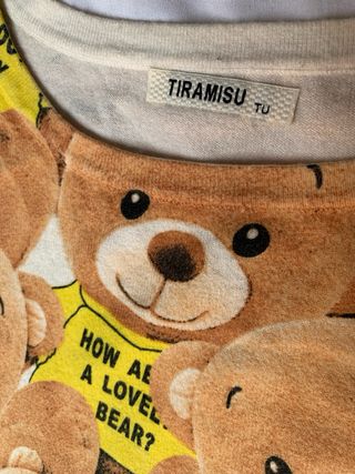 Camiseta Tiramisu Ositos Mensajes Divertidos