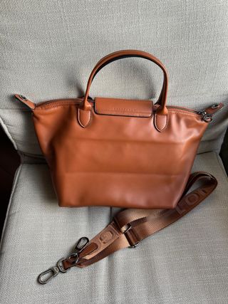 Bolso Longchamp Marrón Piel
