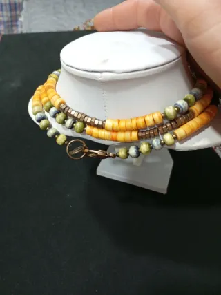 Collar mujer piedras naturales