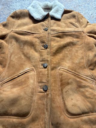 Chaqueta de ante con borrego