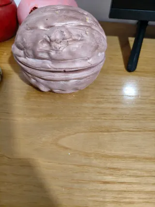 Mini joyero nuez hecho a mano