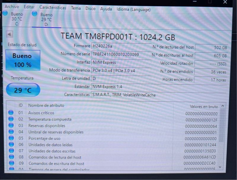 SSD TeamGroup MP33 PRO 1TB NVMe M.2 PCIe afbeelding 2