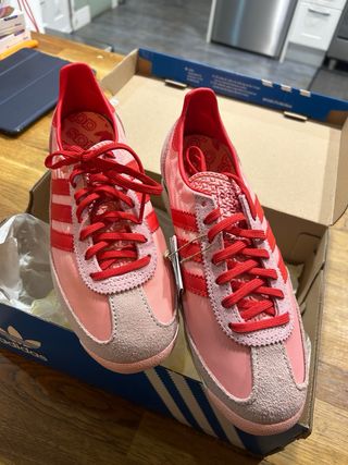 Zapatillas Adidas SL 72 Rosa y Rojo 3