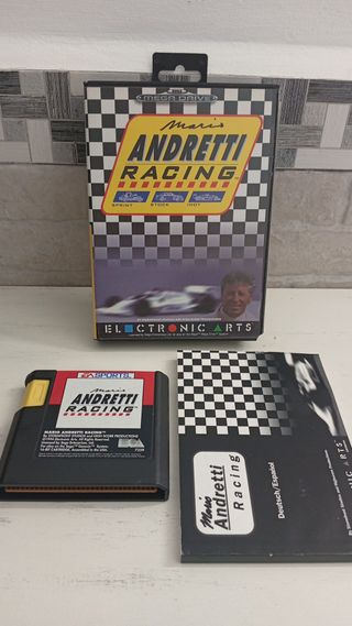 Mario Andretti Racing CIB Completo Mega Drive