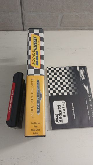 Mario Andretti Racing CIB Completo Mega Drive