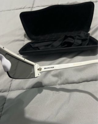 Occhiali Balenciaga Bianchi e Argento
