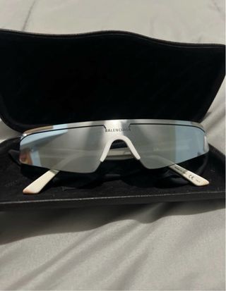 Occhiali Balenciaga Bianchi e Argento