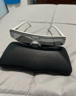 Occhiali Balenciaga Bianchi e Argento