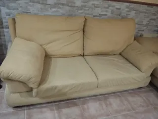 Sofás 3 y 2 plazas amarillo