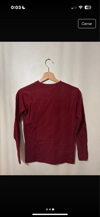 Camiseta manga larga roja