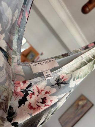 Vestido largo estampado Witchery Talla XS