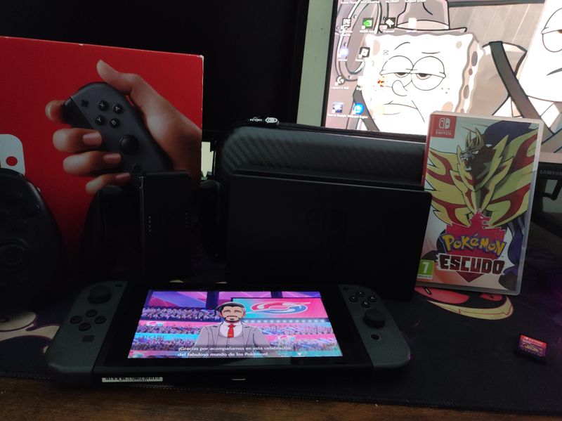 Pokemon Escudo+Nintendo Switch + NYXI + 128GB afbeelding 6