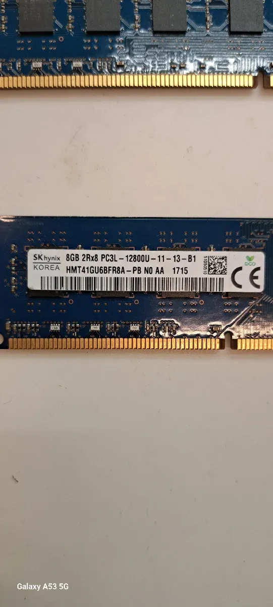 2x SK hynix 8GB PC3L-12800U RAM Total 16GB