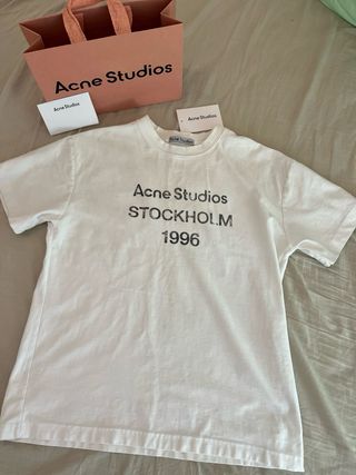Camiseta Acne Studios Stockholm 1996 Blanca