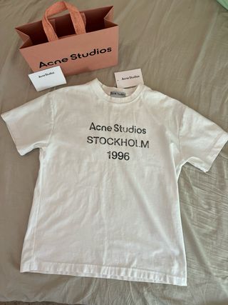 Camiseta Acne Studios Stockholm 1996 Blanca