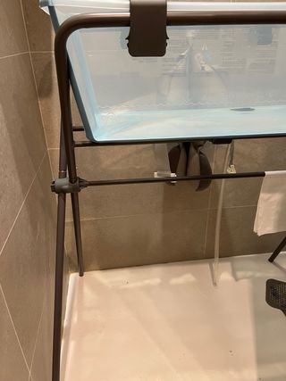 Bañera bebé y soporte plegable
