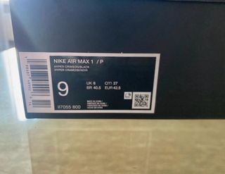 Nike Air Max 1 Patta Crimson Orange 42.5