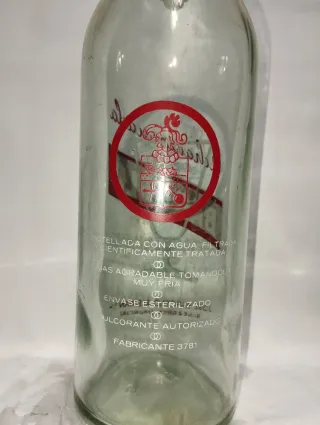 Botella Gaseosa Barceló Alemán Algezares Murcia