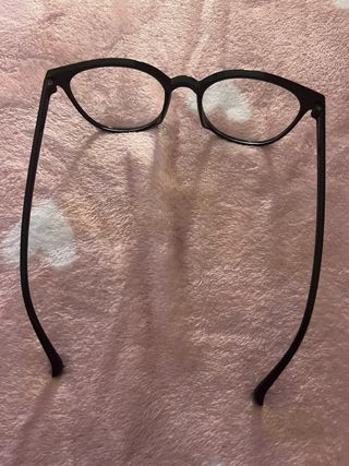 Gafas Plástico Básicas Negras Ovaladas Shein