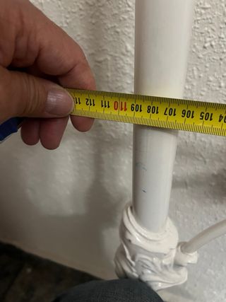 Cabecero de forja blanco y dorado