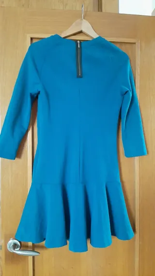 Vestido Zara Azul Turquesa Talla M