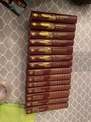 Lote colección de novelas clásicas tapa dura roja