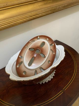 Centro de mesa porcelana sopera