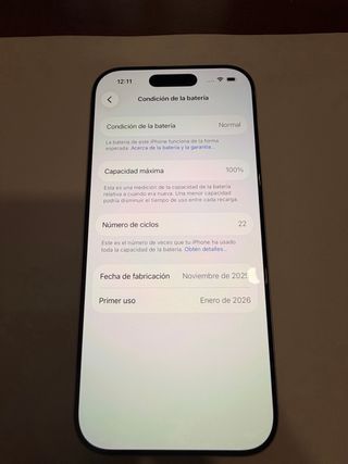 iPhone 17 256GB Blanco (Como NUEVO) - Batería 100%