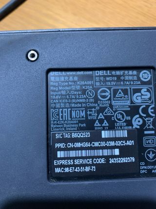 Docking Station Dell USB-C