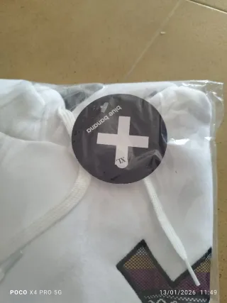 Sudadera Blue Banana Blanca Talla XL