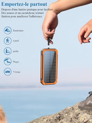 Cargador Solar 20000mAh Power Bank