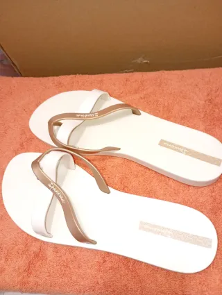 Chanclas Ipanema Mujer Talla 39 Beige/Marrón