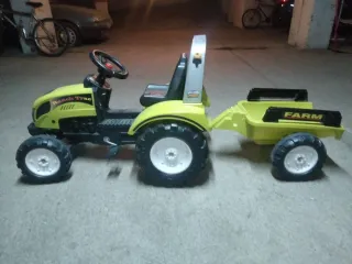Tractor de Juguete para Niños con Remolque