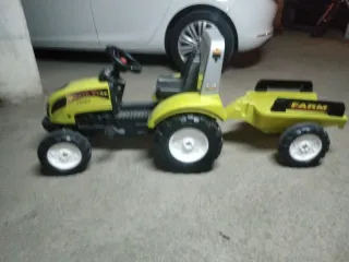 Tractor de Juguete para Niños con Remolque