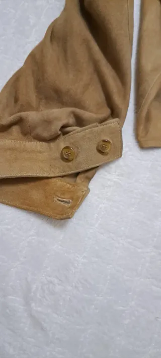 Chaqueta Burberry Piel Talla 52 Marrón