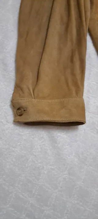 Chaqueta Burberry Piel Talla 52 Marrón