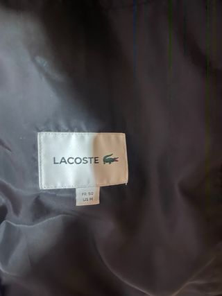 Chaqueta Lacoste Negra con Capucha
