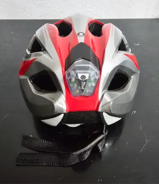 Casco Ciclismo Crivit Rojo y Gris